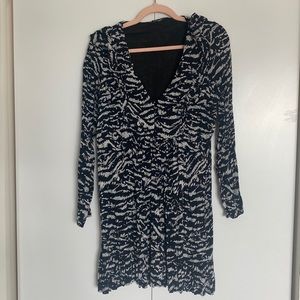 Black and white Zara mini dress.